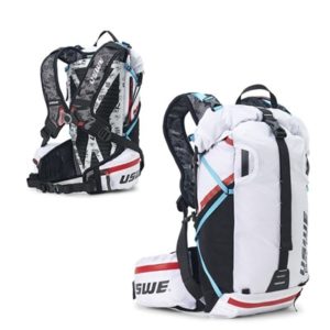 Mochila de hidratacion USWE Hajker Pro 24 Summer NDM 2.1 enrollable deposito 3L blanco