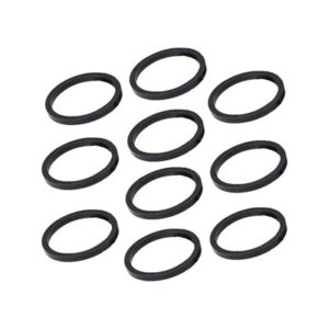 Set espaciadores Deda tubo direccion 1-1/8" 3 mm aluminio negro (10 unidades)