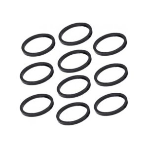 Set espaciadores Deda tubo direccion 1-1/8" 5 mm aluminio negro (10 unidades)