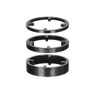 Kit 3 espaciadores Deda HSS 46 mm carbono negro (1x3/1x5/1x10 mm)