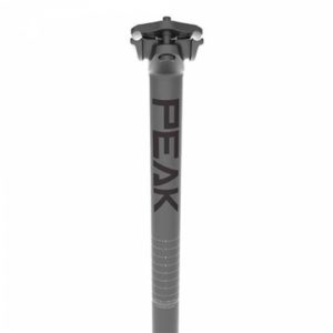Tija de sillin Deda Mud Peak 31.6 400 mm 20 mm Offset aluminio negro