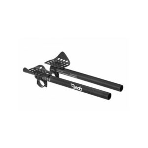 Extensiones Deda parabolica 0 alta planas S-Bend 310 mm 31.7 mm aluminio negro