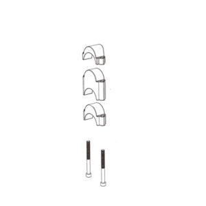 Kit espaciadores Deda extensiones manillar parabolica/Fastblack (2x10/2x15/2x30 mm)