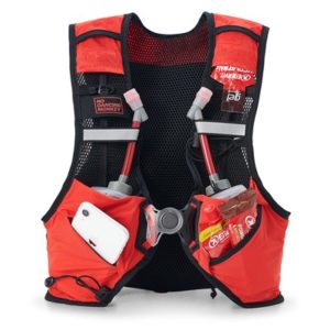 Chaleco hidratacion USWE Pace 8 2x0.5L rojo