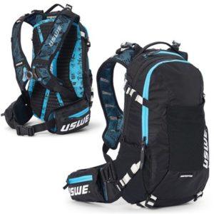 Mochila de hidratacion USWE Flow 25 Sas-Tec NDM 2.0 deposito 3L negro/azul