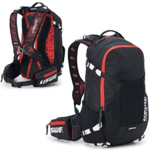 Mochila de hidratacion USWE Flow 25 Sas-Tec NDM 2.0 deposito 3L negro/rojo