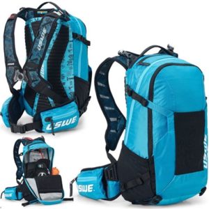 Mochila de hidratacion USWE Shred 25 NDM 2.0 deposito 3L azul