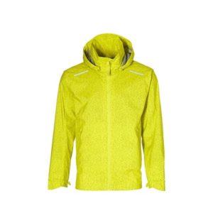 Chaqueta impermeable Basil Skane Hivis hombre Bluesign amarillo con reflectantes