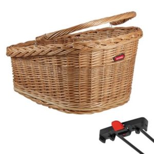 Cesta trasera Asista mimbre GT Klickfix para Racktime marron 47x37x26