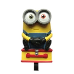 Bocina Minion 3D adecuado para manillares hasta Ø 22,2mm