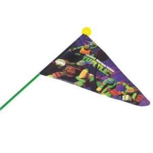 Banderita Turtels doble cara y divisible, con motivos