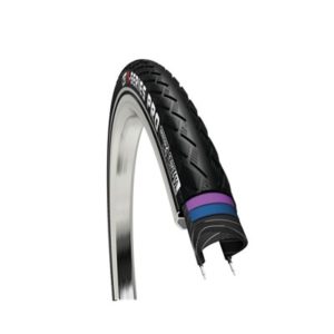 Cubierta CST E-Series Pro 28x1-5/8/1-3/8 negro reflectante