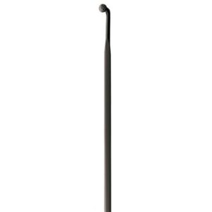 Caja de 20 radios planos DT Aerolite 2.0x0.90x296mm inoxidable negro