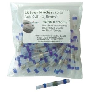 Bolsa de 50 unidades de racor Fasi para cable de luz azul