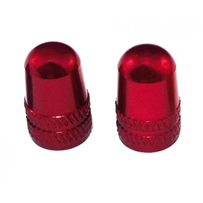 Juego de tapones Fasi valvula standard aluminio rojo anodizado