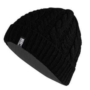 Gorro Heat² extra cálido Kniti negro unisize