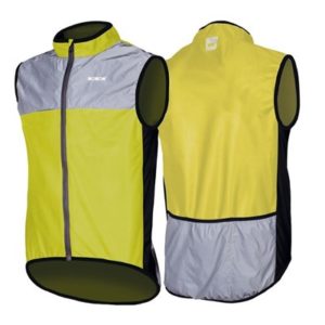 Chaleco cortavientos Wowow Dark 1.1 con reflectante gris/amarillo talla M