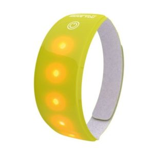 Cinta Wowow reflectante 3M con velcro 5 LEDs brazo/pierna amarillo