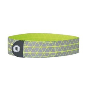 Cinta Wowow Ryu reflectante con velcro brazo/pierna 37x2.5 cm amarillo