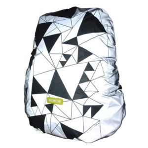 Funda mochila Wowow Urban impermeable reflectante plata/negro
