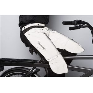 Protección contra lluvia para muslos Rainlegs Reflective blanco