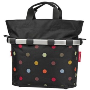 Bolsa delantera Klickfix Reisenthel 34x31x17.5 negro/puntitos