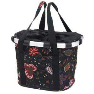 Bolsa delantera Klickfix Reisenthel 35x28x26 negro/folklore