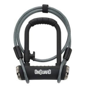 Candado U Onguard Pitbull Mini DT x 140 mm - 14 mm con cable negro