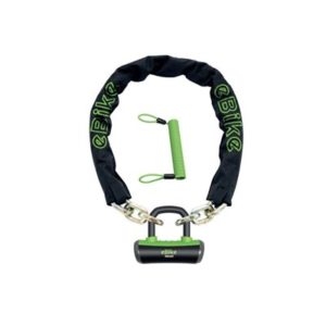 Candado cadena Onguard Mastiff E E-Bike 110 cm - 10 mm negro/verde