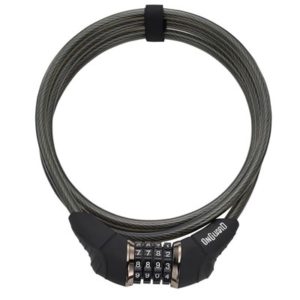 Candado cable combinacion Onguard Akita x 120 cm - 12 mm negro