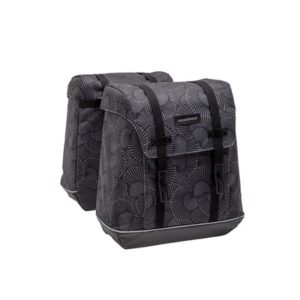 Alforjas New Looxs Alba 34L impermeables poliester negro con reflectantes (32x35x16 cm)