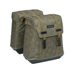 Alforjas New Looxs Alba 34L impermeables poliester bronce con reflectantes (32x35x16 cm)