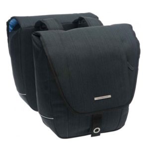 Alforjas New Looxs Avero Racktime 25L impermeables poliester negro con reflectantes (32x33x13 cm)