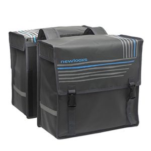 Alforjas New Looxs Bisonyl Basic 46L impermeables Bisonilo negro/azul (39x33x18 cm)