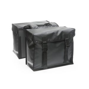 Alforjas New Looxs Bisonyl large 66L impermeables Bisonilo negro (43x35x22 cm)