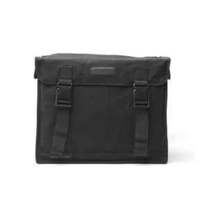 Alforjas New Looxs canvas Camping 66L impermeables lienzo negro con reflectantes (43x35x22 cm)