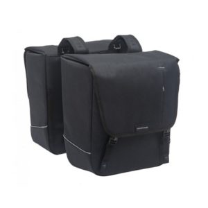 Alforjas New Looxs Nova 32L impermeables poliester negro con reflectantes (35x35x15 cm)