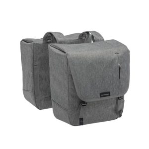 Alforjas New Looxs Nova extraibles 32L impermeables poliester gris con reflectantes (35x35x15 cm)