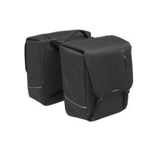 Alforjas New Looxs Nova MIK 32L impermeables poliester gris con reflectantes (35x35x15 cm)