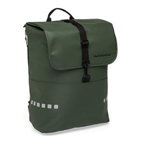 Mochila New Looxs Odense 18L impermeable verde con reflectantes (43x30x17 cm)