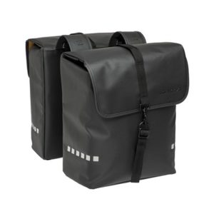 Alforjas New Looxs Odense 39L impermeables negro con reflectantes (38x34x16 cm)