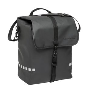 Alforja New Looxs Odense 17.5L impermeables negro con reflectantes (38x32x16 cm)