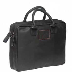 Alforja New Looxs Santos 13L cuero negro (40x31x11 cm)