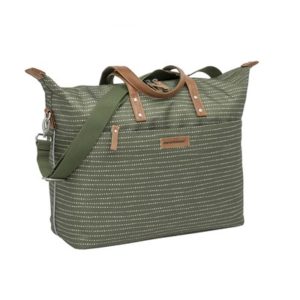 Alforja New Looxs Tendo Nomi 21L impermeable poliester verde con reflectantes (44x34x18 cm)