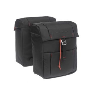 Alforjas New Looxs Vigo Atran 37L impermeable poliester negro logo reflectante (40x31x15 cm)