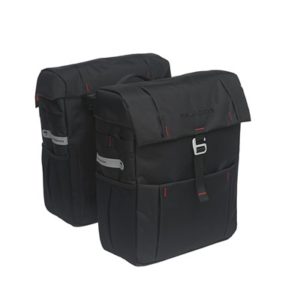 Alforjas New Looxs Vigo Racktime 37L impermeable poliester negro logo reflectante (40x31x15 cm)