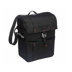 Alforja New Looxs Vigo 18.5L impermeable poliester negro logo reflectante (40x31x15 cm)