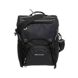 Alforja New Looxs Sports Rear Rider 16L impermeable poliester negro con reflectantes (39x29x15 cm)