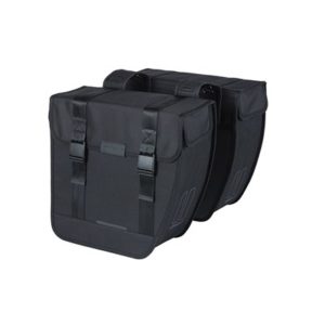 Alforjas Basil Tour XL 35L impermeable poliester negro con reflectantes (35x14x35 cm)