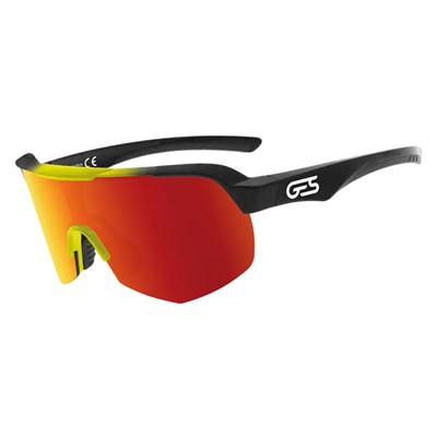 Gafas GES Alpha lente rojo-amarillo/montura negro-amarillo